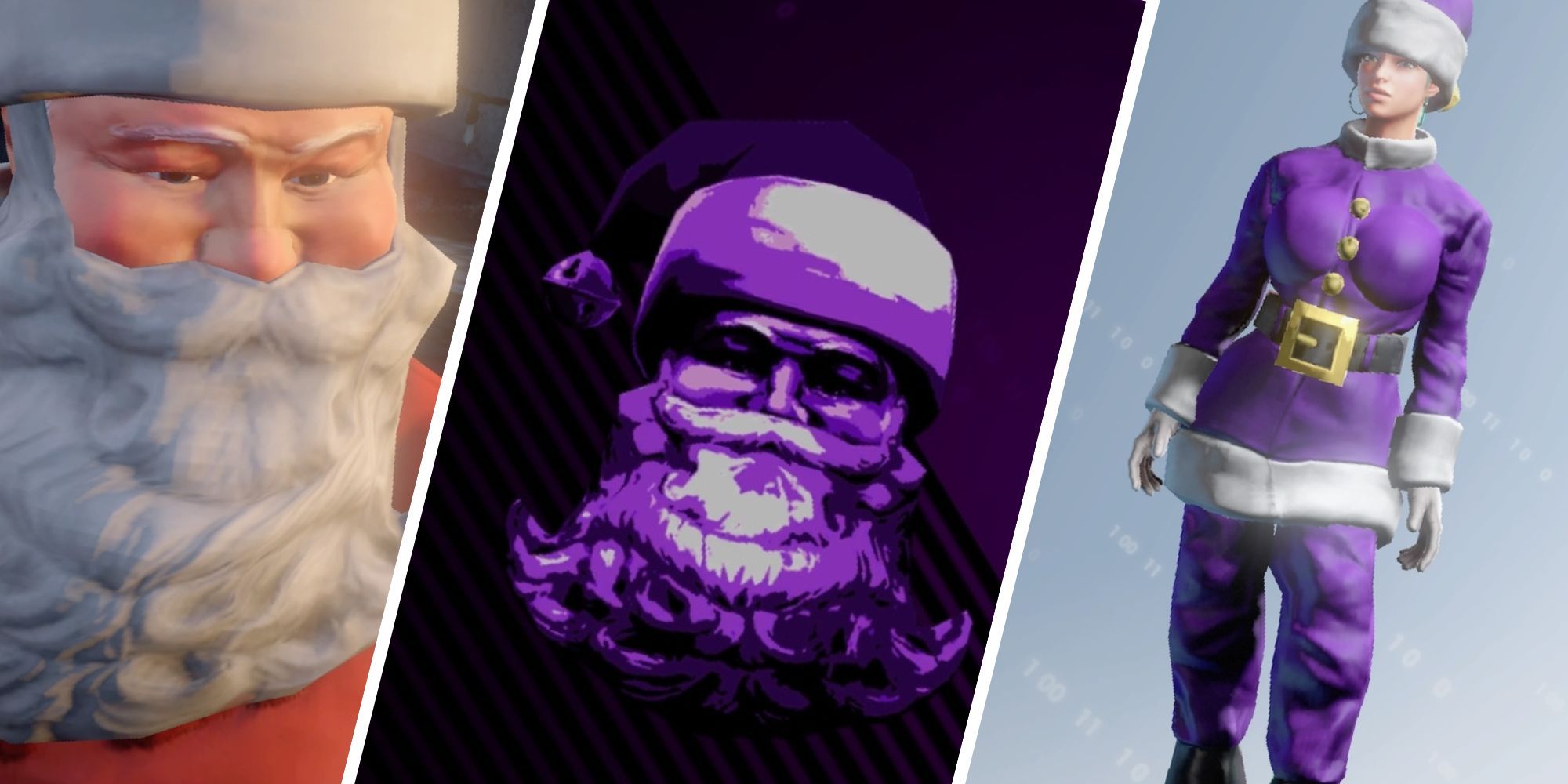 Split Image Saints Row 4 Santa With Santa And Boss Dressed As Santa
