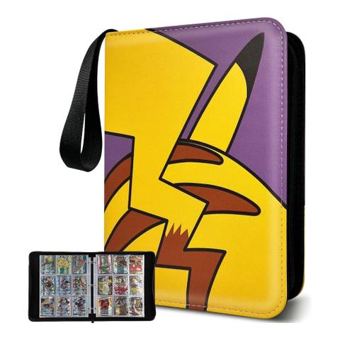 Pokemon Card Holder Pikachu Pokemon Card Binder Holds 400 Cards, Waterproof, Yellow, With 9-Pocket Pages Pokemon Trading Card Game Binder Pokemon Card Holder Pikachu Pokemon Card Binder Holds 400 Cards, Waterproof, Yellow, With 9-Pocket Pages Pokemon Trading Card Game Binder