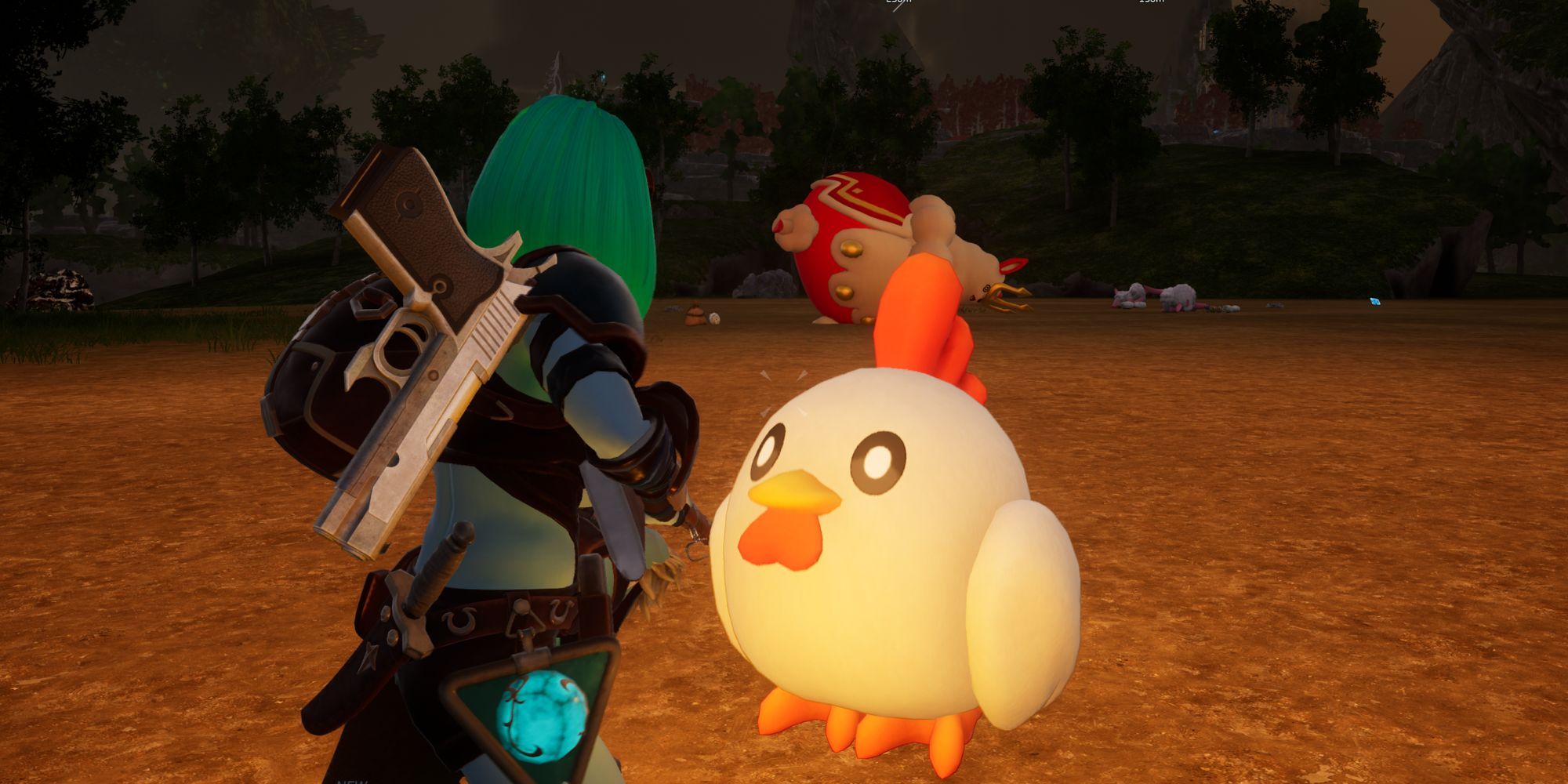 Palworld Petting Chikipi After Killing Kingpaca