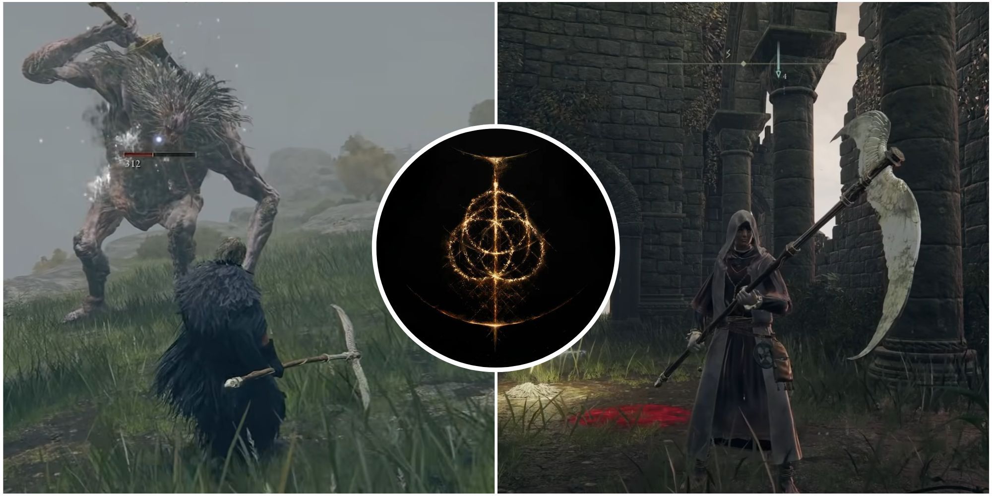 Featured image for Elden Ring showcasing the character wield the Winged Scythe