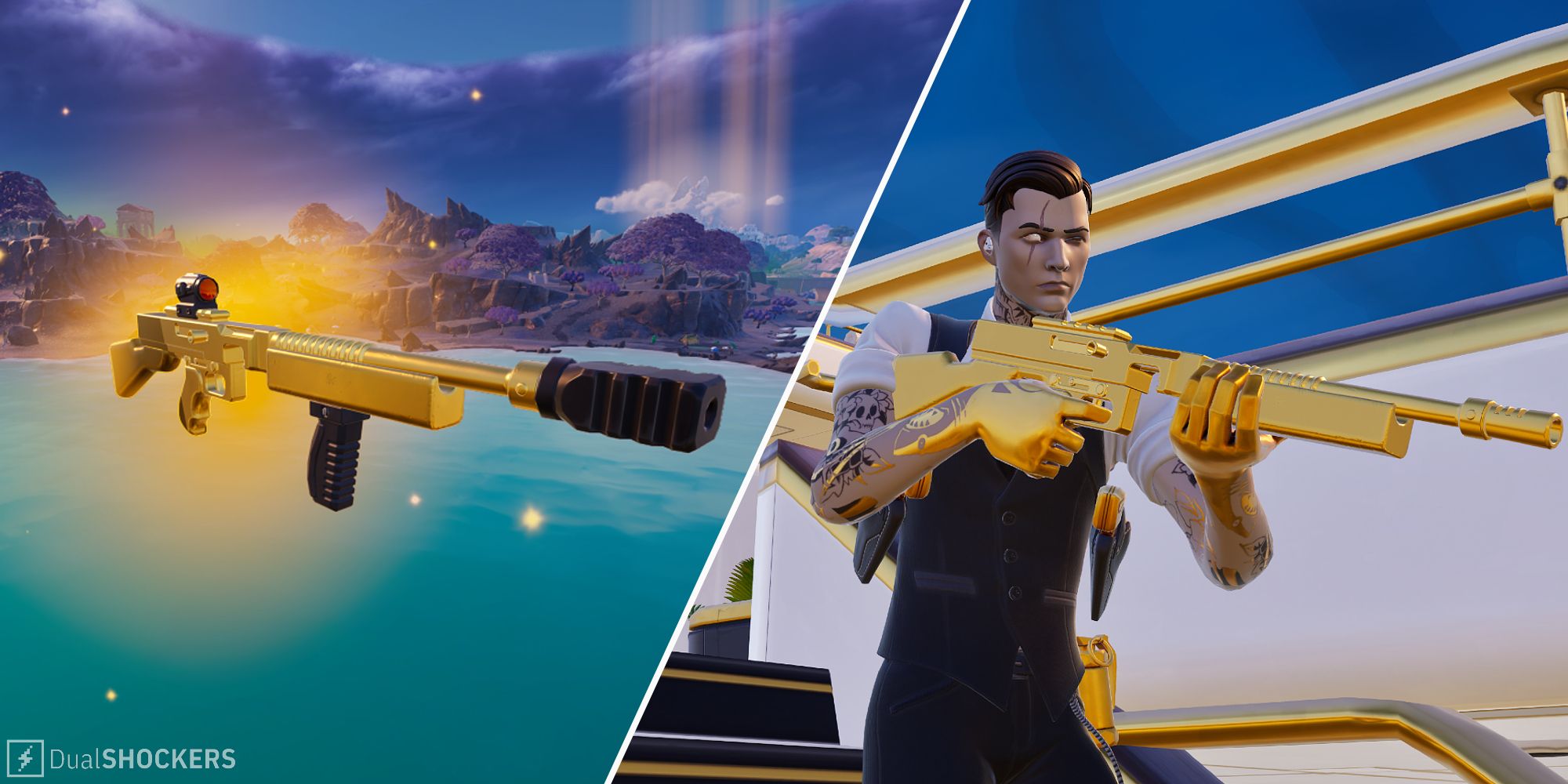 Fortnite Chapter 5 Season 2 Where To Find Midas' Mythic Drum Gun 