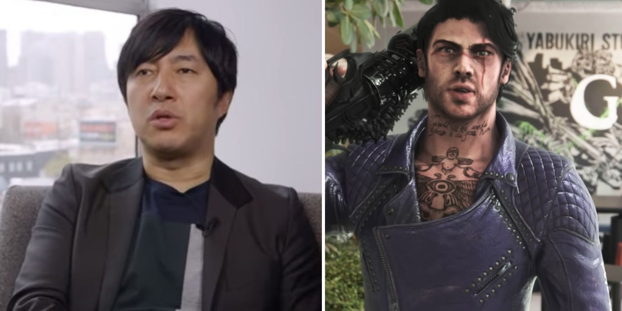 Suda51 Shadows of the Damned Split Image