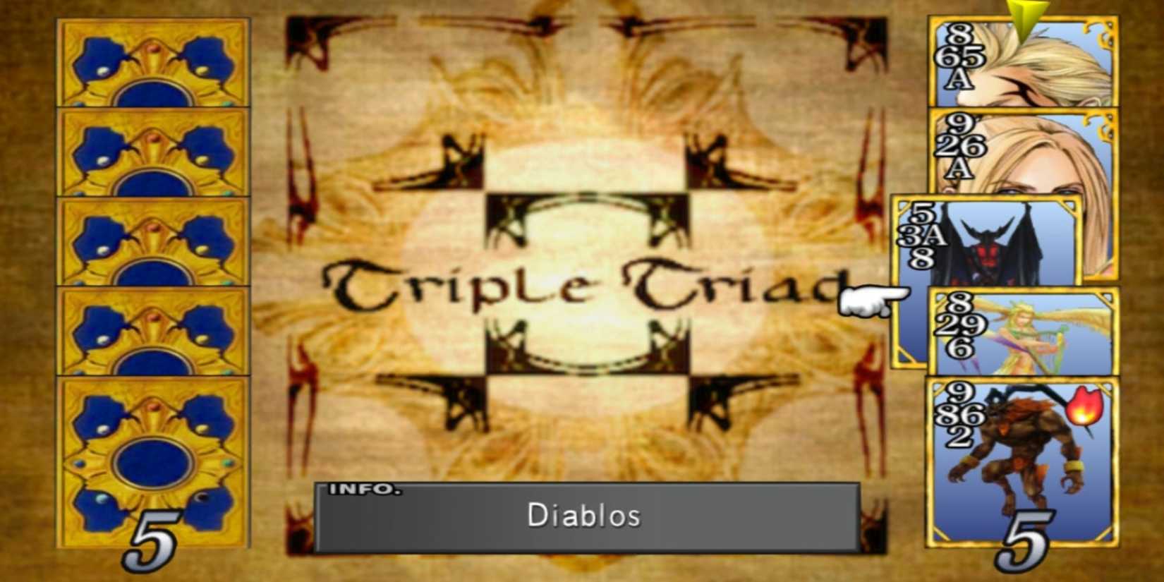 Final Fantasy 8 Triple Triad Match 
