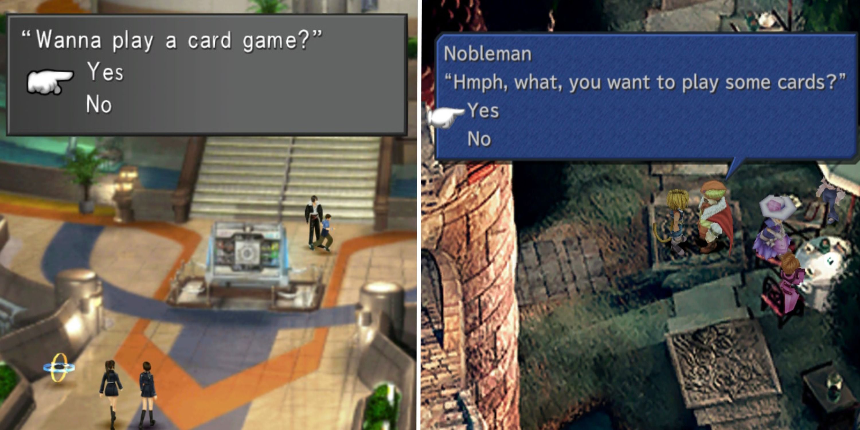 Split Image Final Fantasy 8 Balamb Garden And Final Fantasy 9 Treno