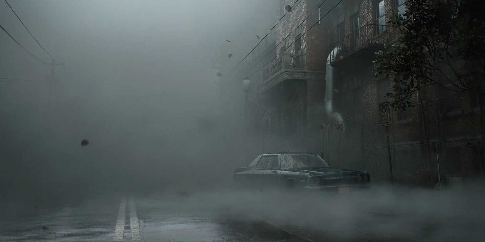 Silent Hill 2 Remake look at empty town streets