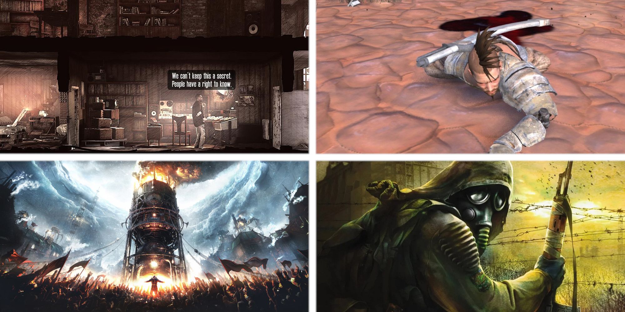  This War of Mine, Kenshi, Frostpunk, Stalker