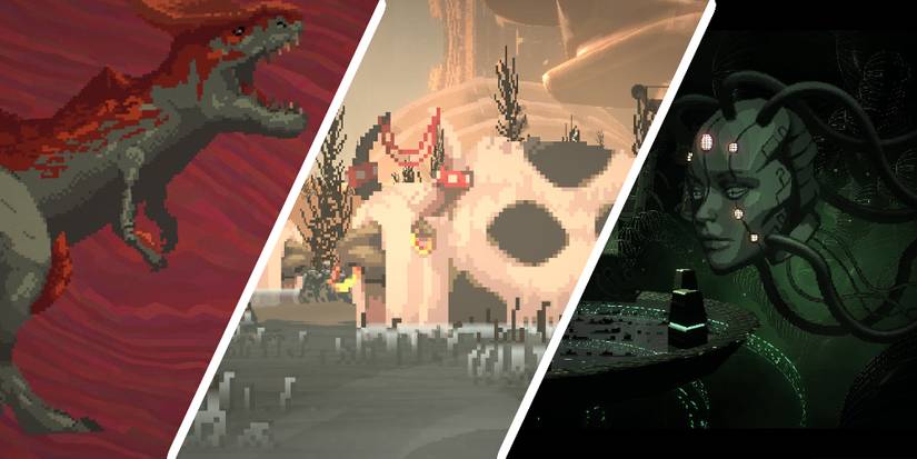 Three bosses in Beyond Galaxyland: Daddy Rex, Bessie, and Nexus Mind.