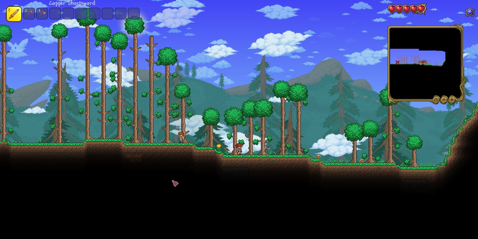 Terraria Plains Biome with Trees