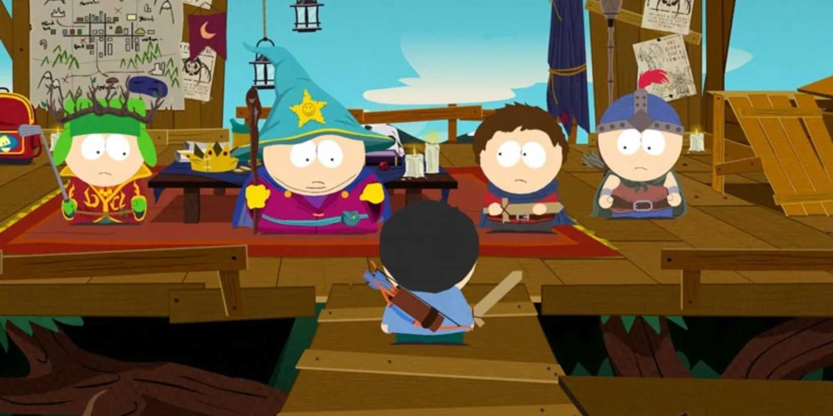 The boys from South Park gathered for a meeting.
