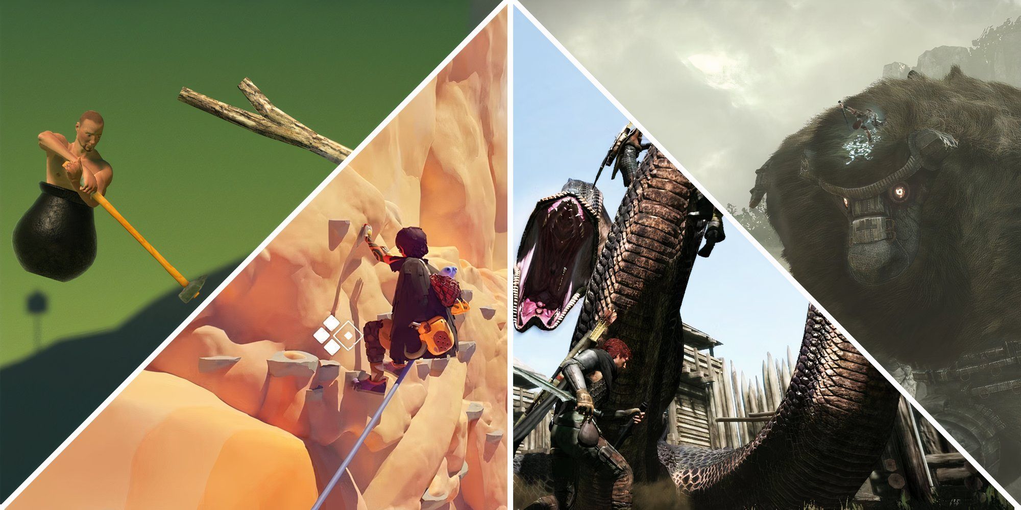  Getting Over It, Jusant, Dragon's Dogma and Shadow of the Colossus