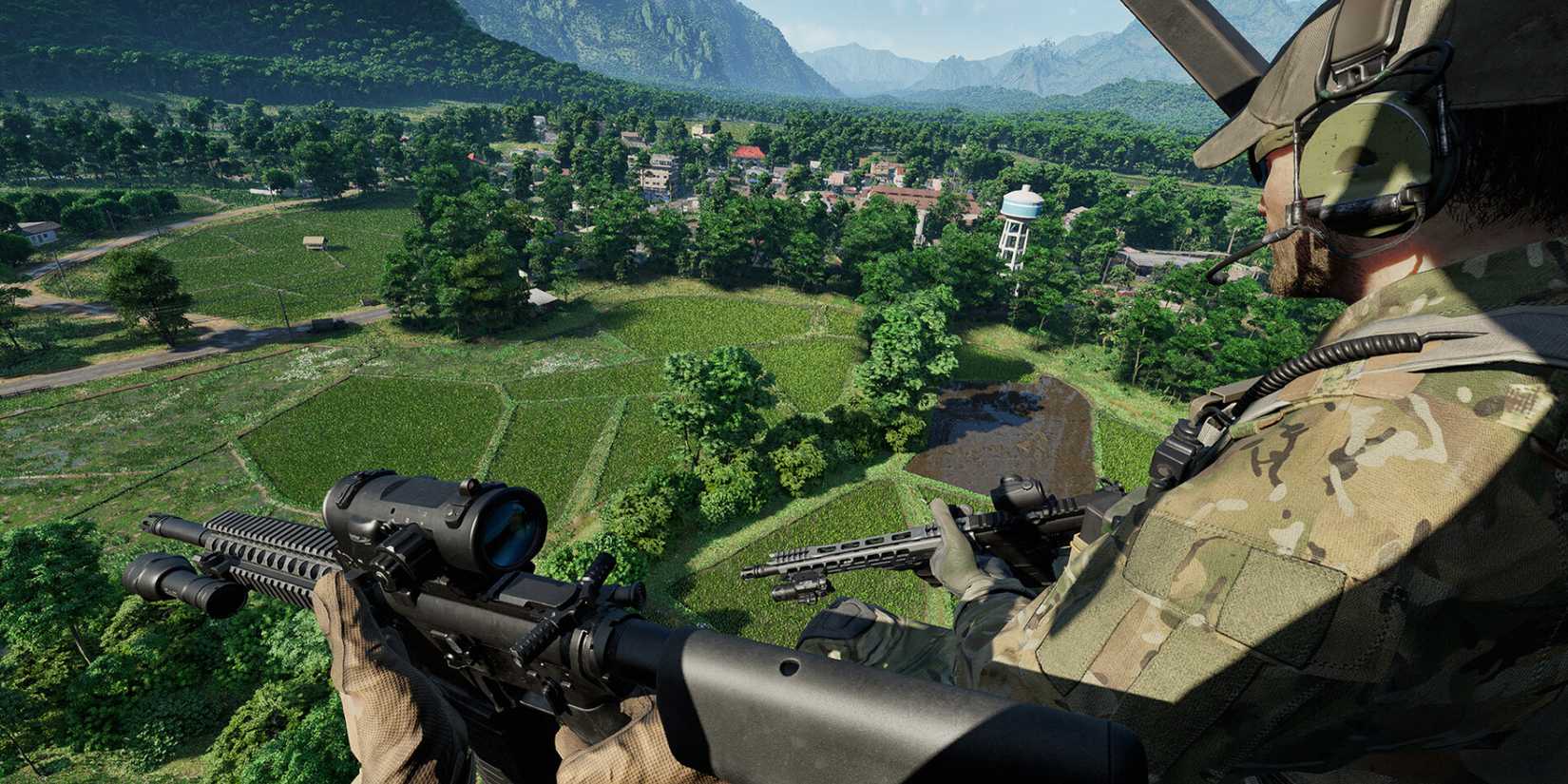 Gray Zone War Night Operations Helicopter Ride