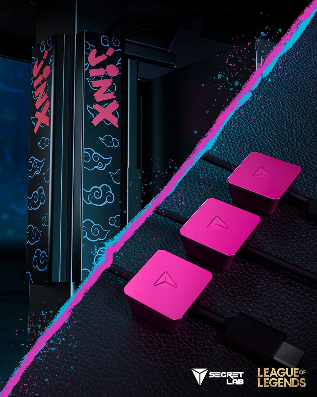 Secretlab Launches New League of Legends 'Jinx Edition' MAGNUS Pro Desk