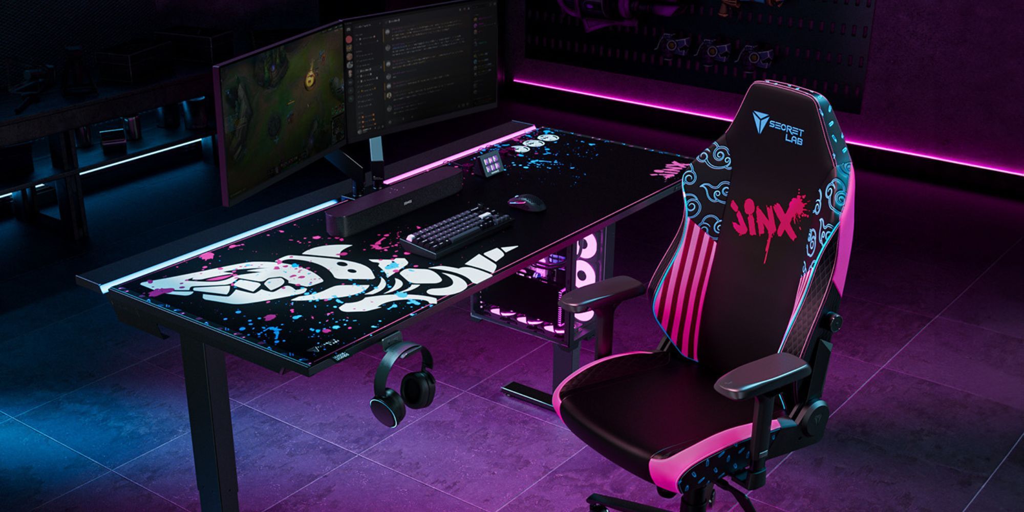 Secretlab Launches New League of Legends 'Jinx Edition' MAGNUS Pro