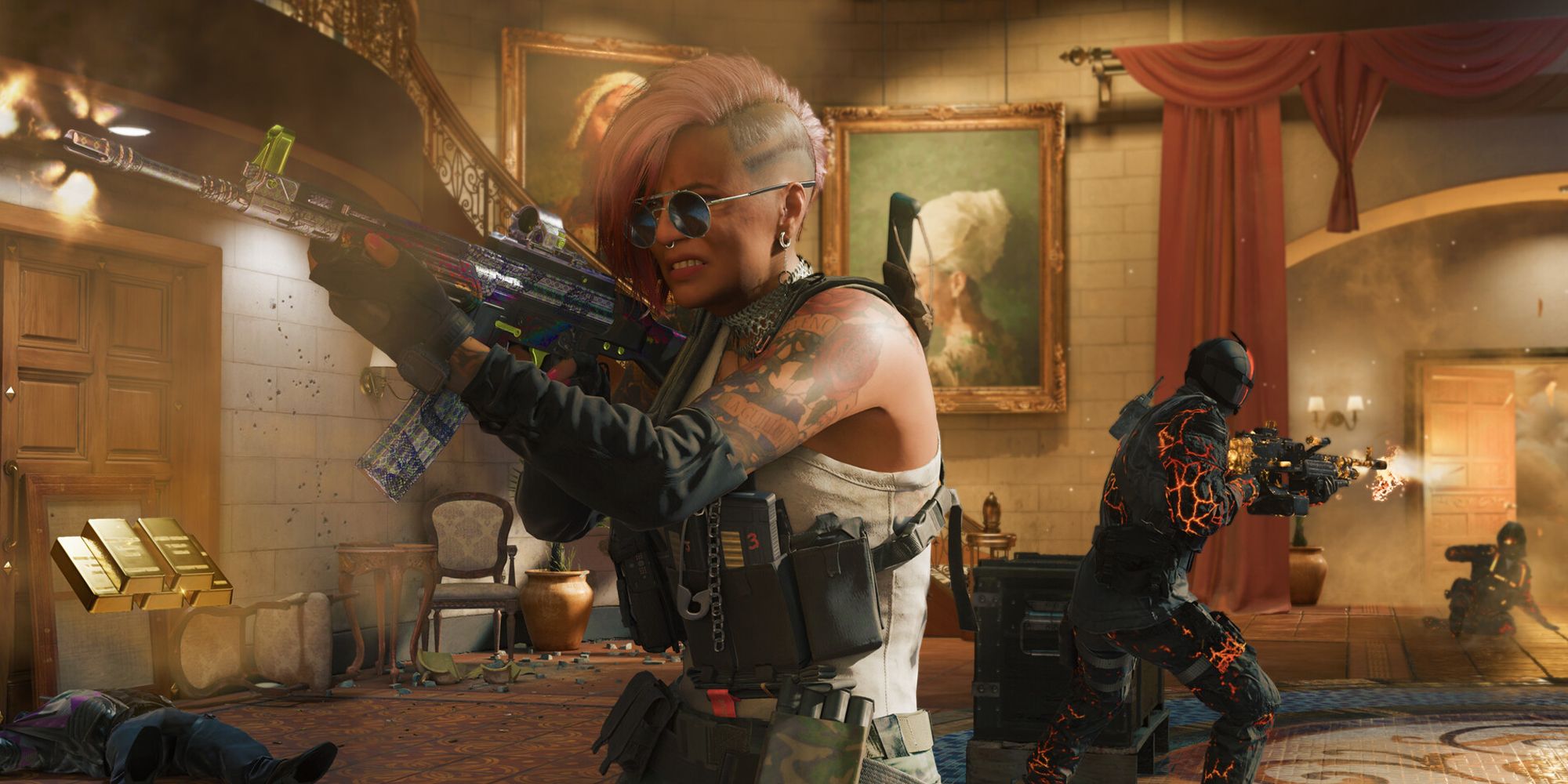 call of duty black ops 6 woman with gun