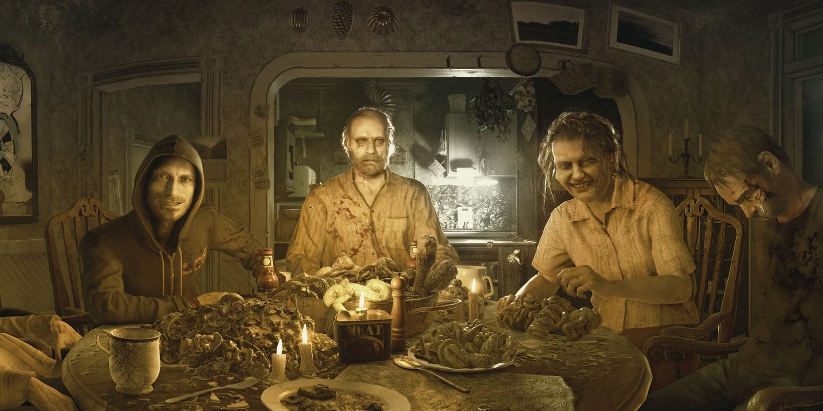 A cinematic image from the game Resident Evil 7: Biohazard