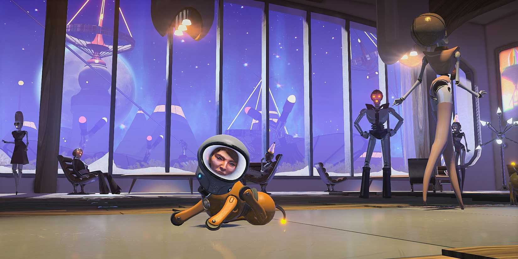 Using a dog robot body in Headlander