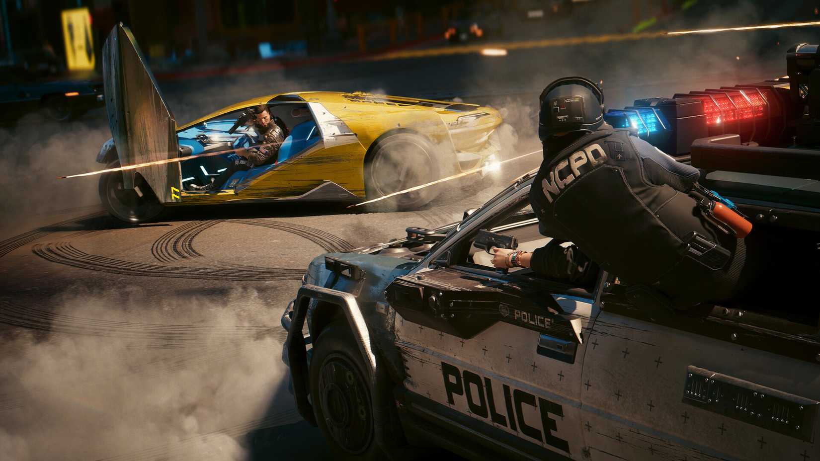 cyberpunk 2077 shootout