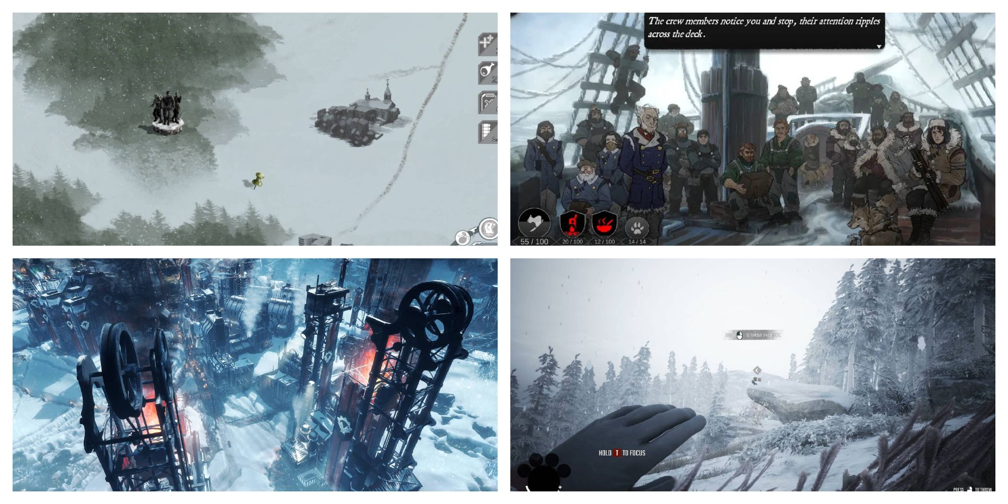 Games Where Winter is the Real Enemy Frostpunk The Pale Beyond ICY Frostbite Edition Winter Survival