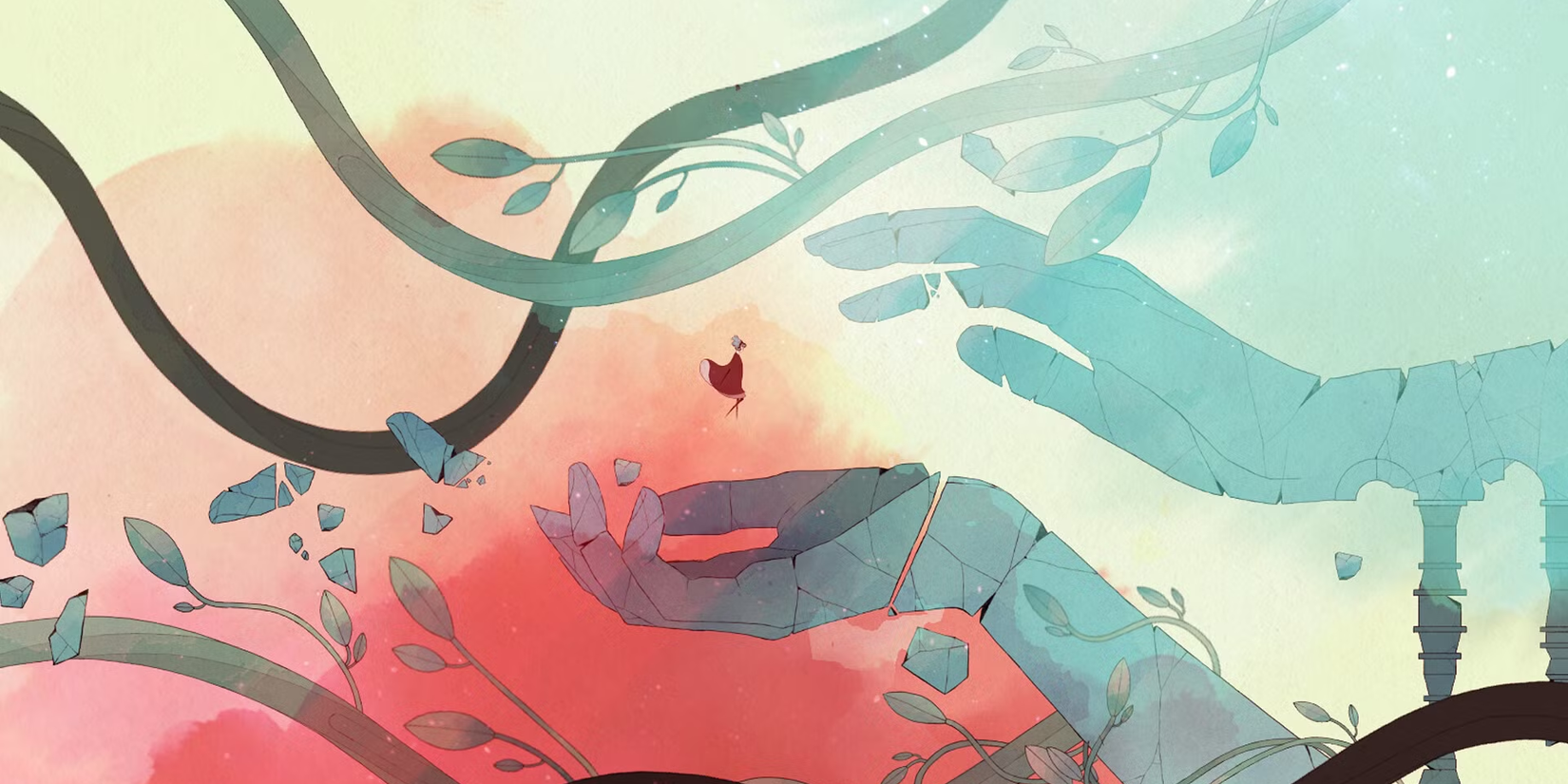 A gameplay image from the game GRIS