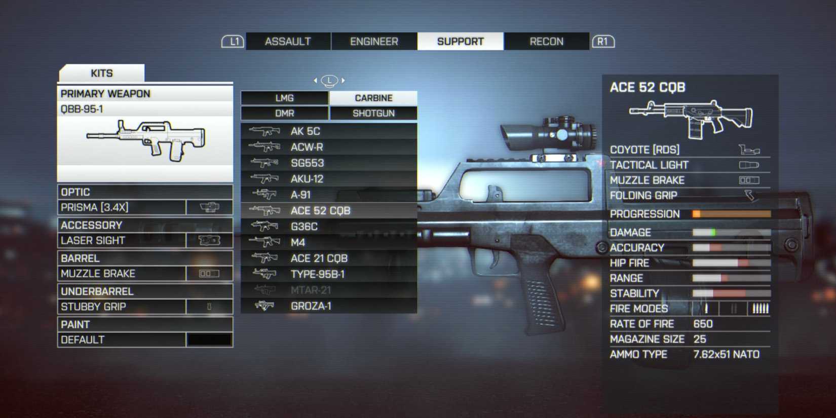 Battlefield 4 Weapons Carbines