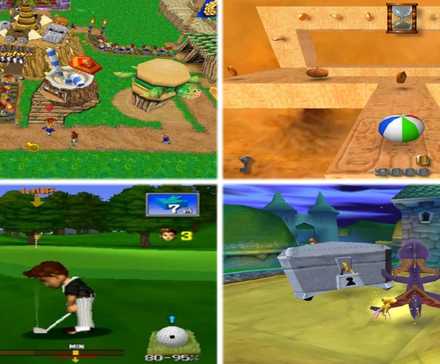 cozy PS1 games 4 way split