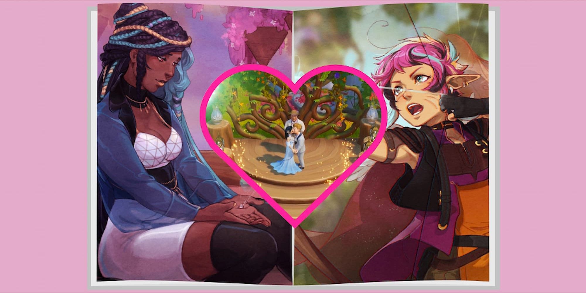 Games with Loads of Romantic Options Collage with Images from Coral Island and I Was a Teenage Exocolonist