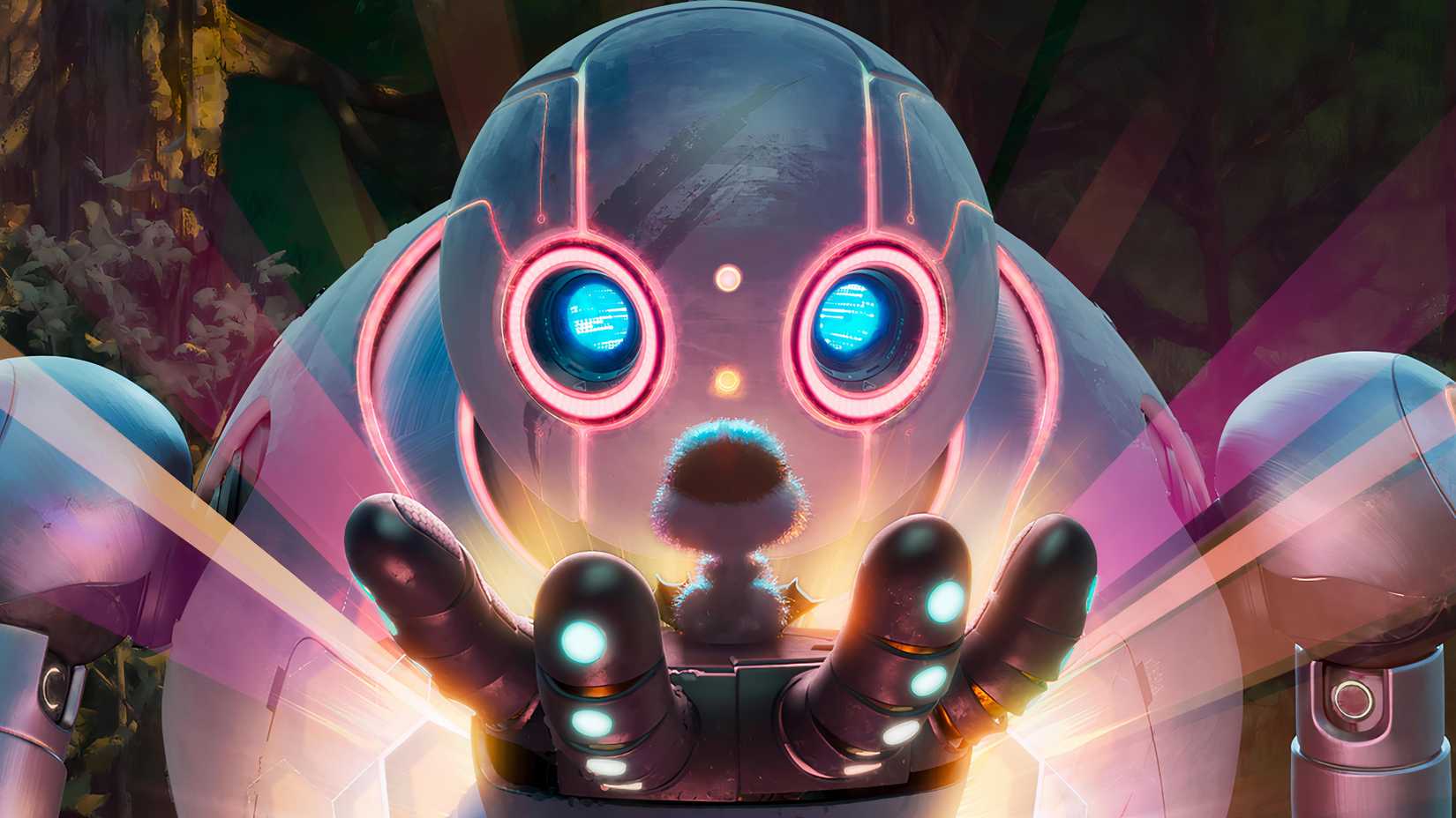 Roz holds a baby bird in her hand