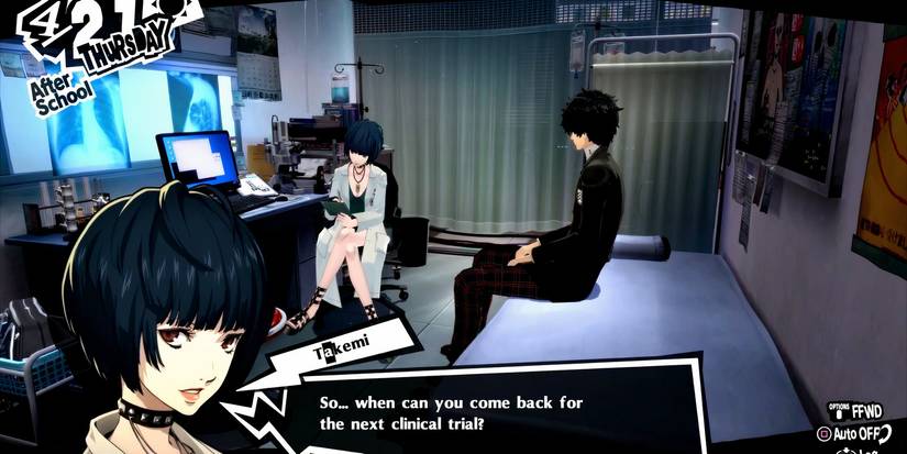 Takemi and Joker in the exam room