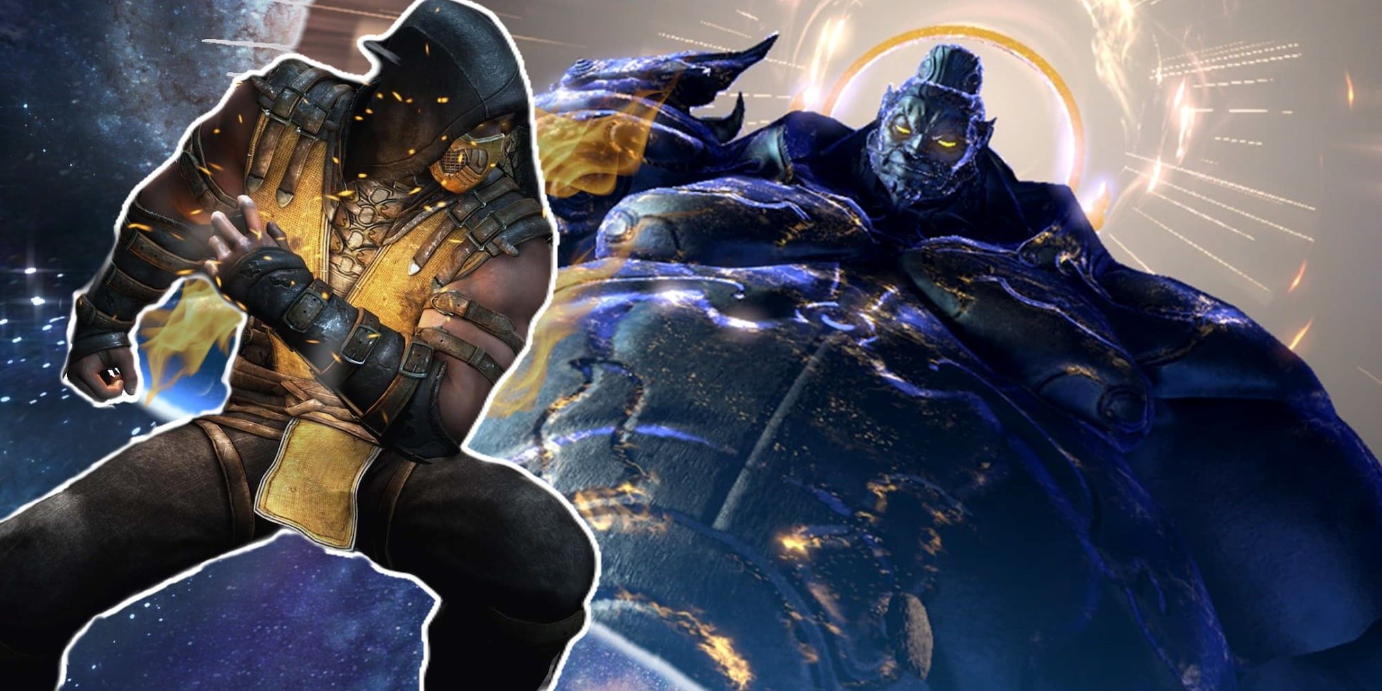 Scorpion from Mortal Kombat X and God from Asura's Wrath