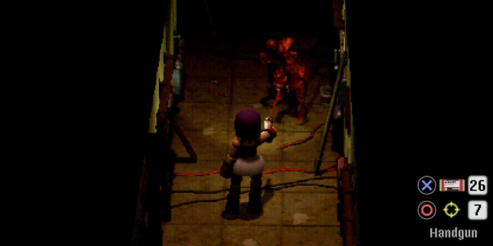 Mara aims at an enemy in Crow Country