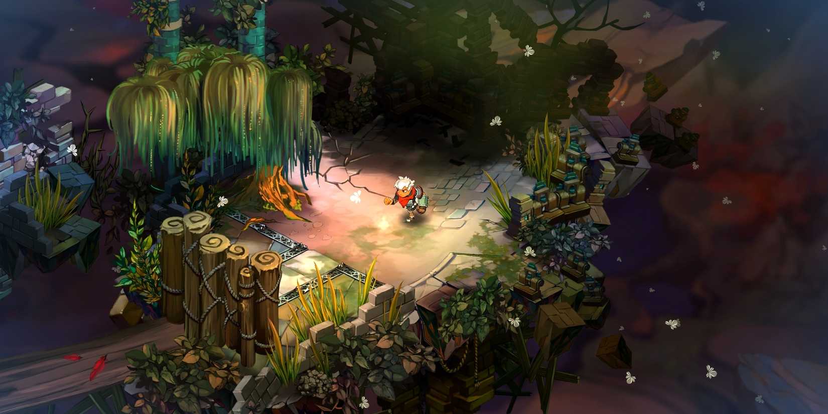The Kid in a forested area in Bastion