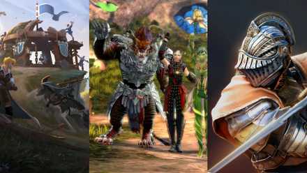 Albion Online Horse Running, Guild Wars 2 Character Posing, Black Desert Online Character With Sword