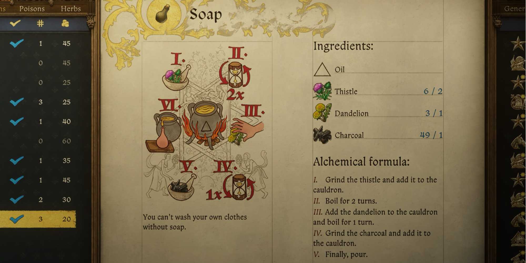 Kcd2 Starting Inventory Kingdom Come Deliverance 2: All Recipes Guide