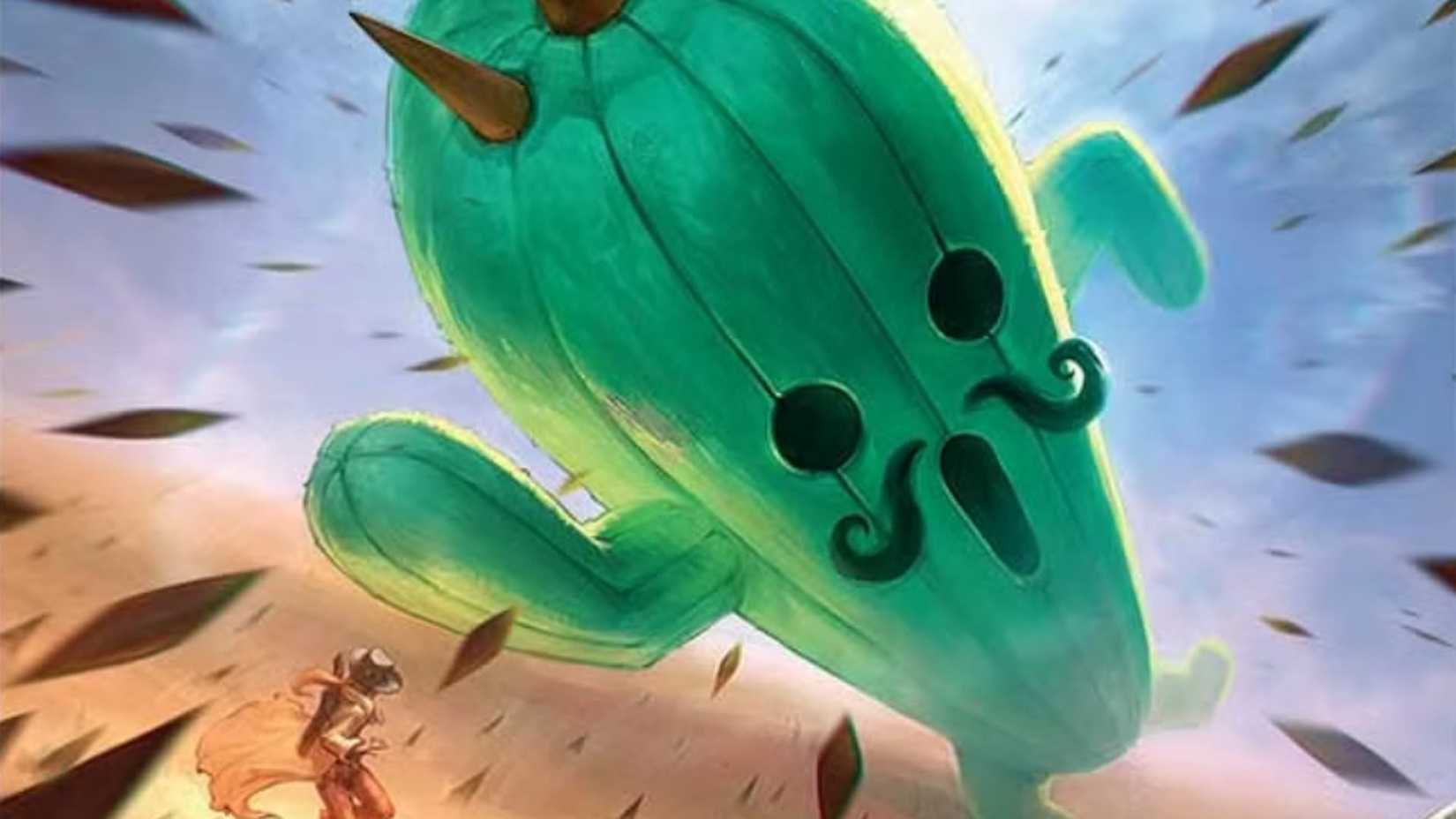 Magic the Gathering Final Fantasy Jumbo Cactuar Front Spike