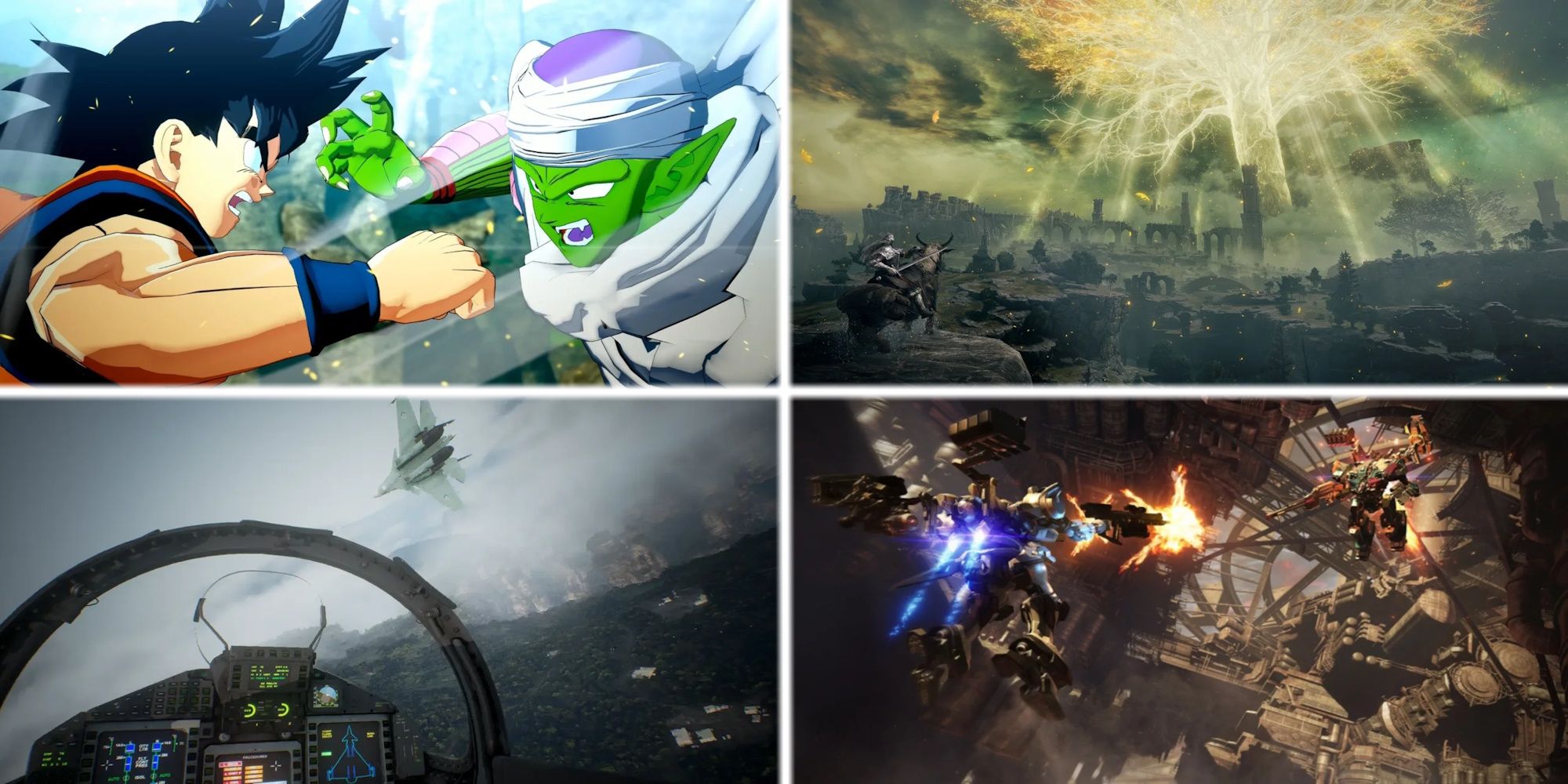 DBZ kakarot, Elden Ring, AC7, Armored Core 6