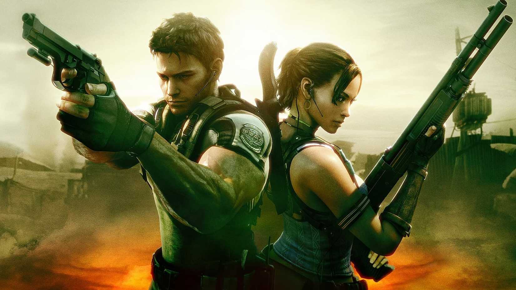 Resident Evil 5 Chris Sheva artwork