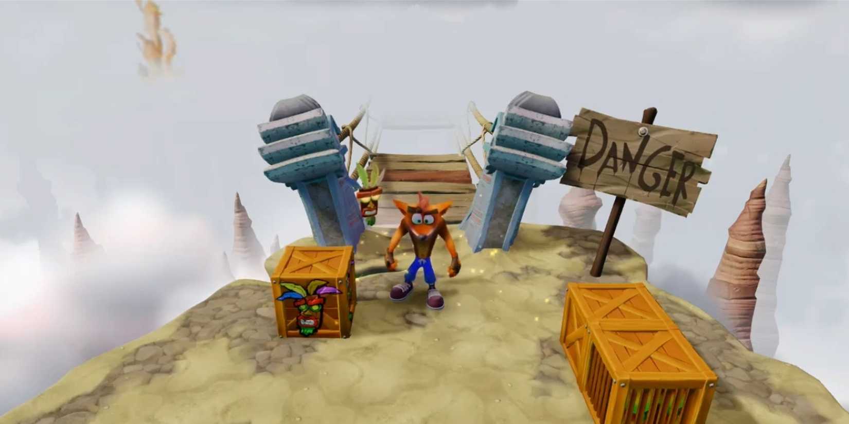 Road to Nowhere level in Crash Bandicoot 1 in Crash Bandicoot N. Sane Trilogy