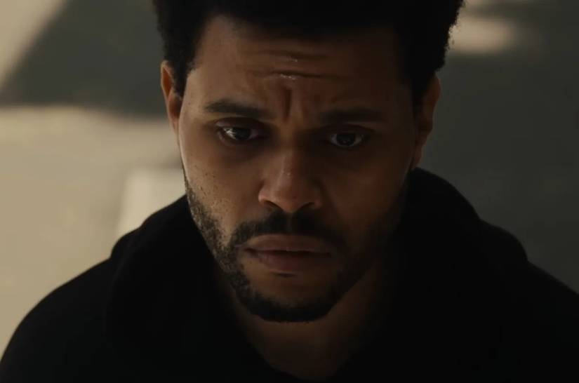 Shot of Abel Tesfaye solo from his upcoming film Hurry Up Tomorrow
