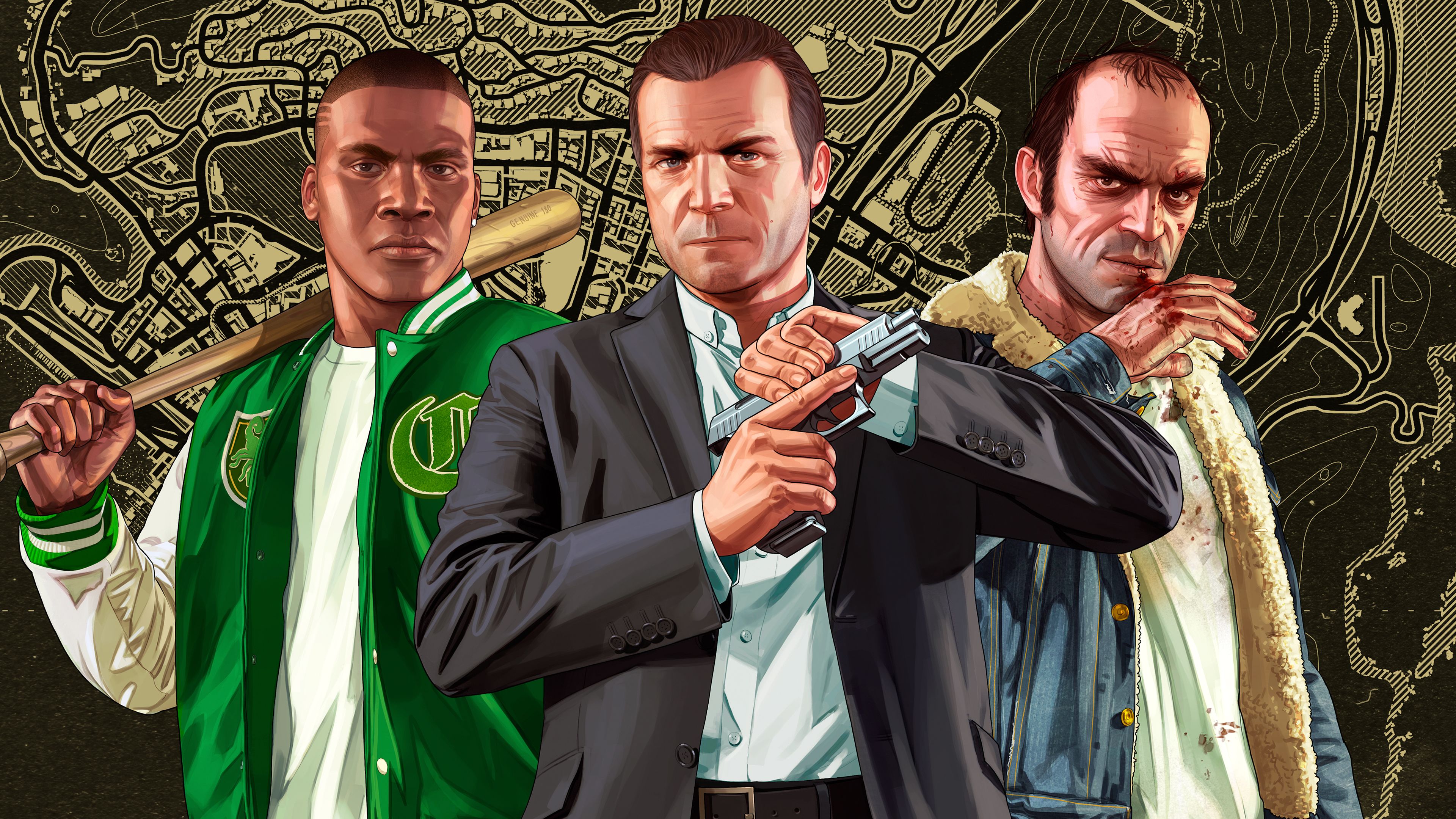 Cover Photo for the free update to GTA V, called the Enhanced Version