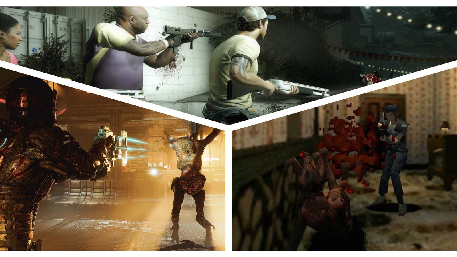 Best Survival Horror Games for Beginners Dead Space Remake Left 4 Dead 2 Resident Evil