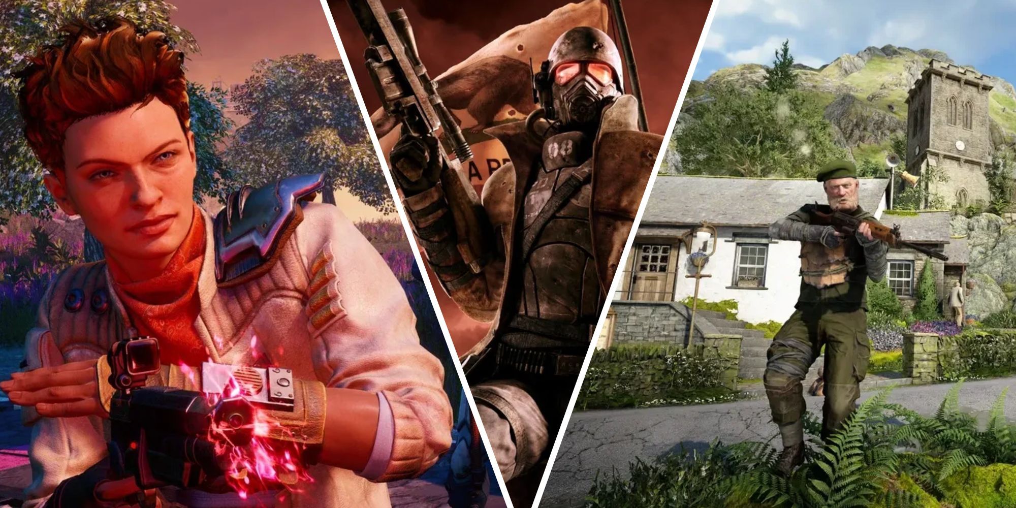  New Vegas NCR Ranger (Center), Atomfall (right).