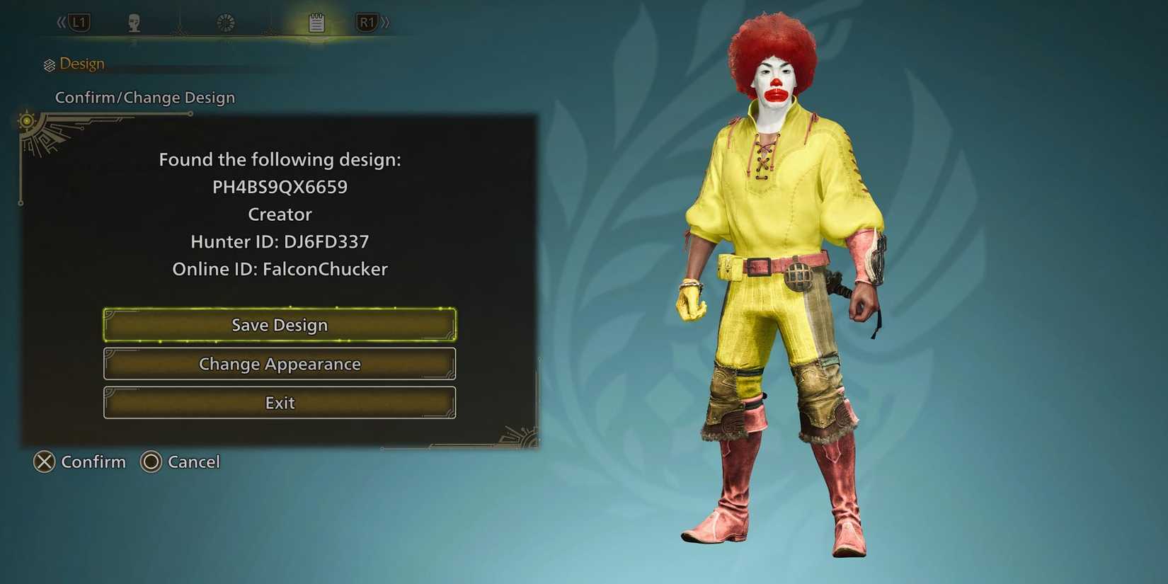 Donald McDonald Monster Hunter Wild