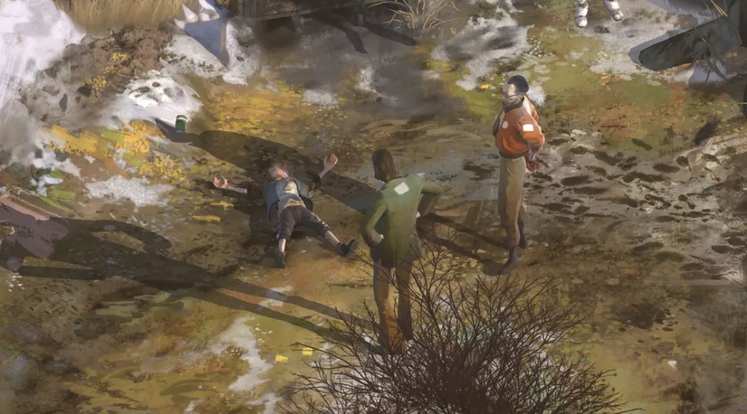 and image from gameplay from disco elysium