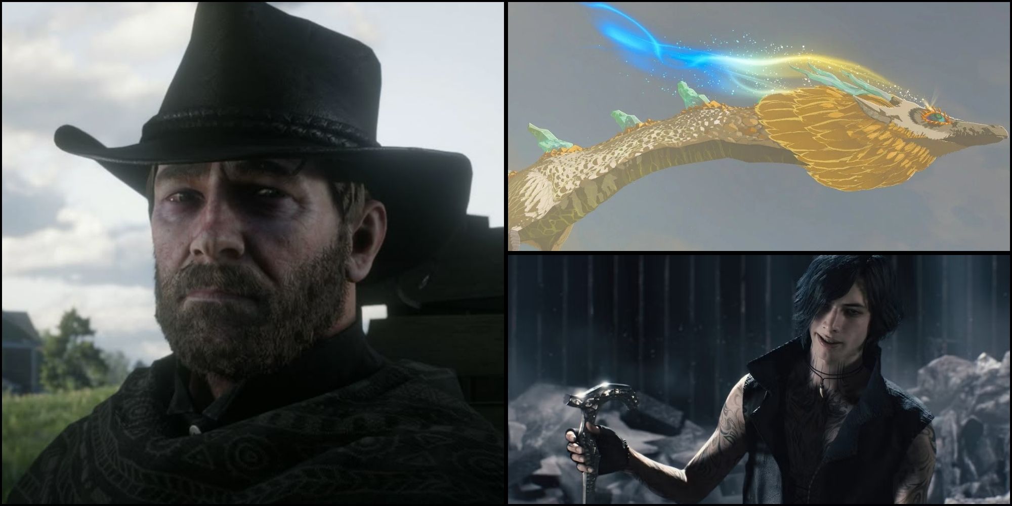 arthur morgan rdr2 dragón ligero zelda ttok v dmc5