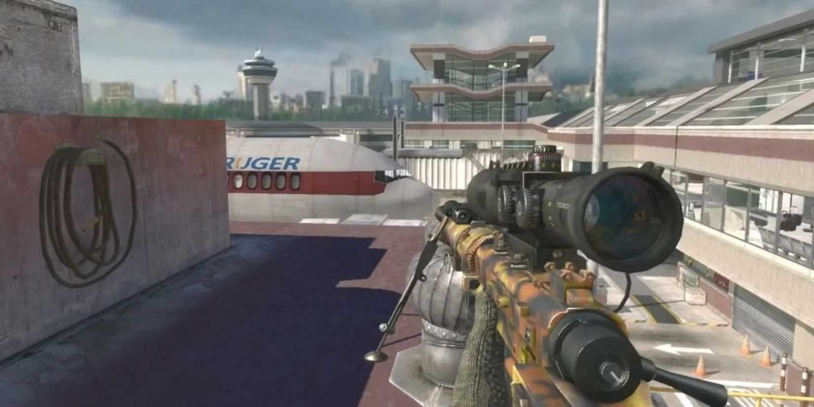 Call of Duty Modern Warfare 2 Intervention Sniper Rifle on Terminal