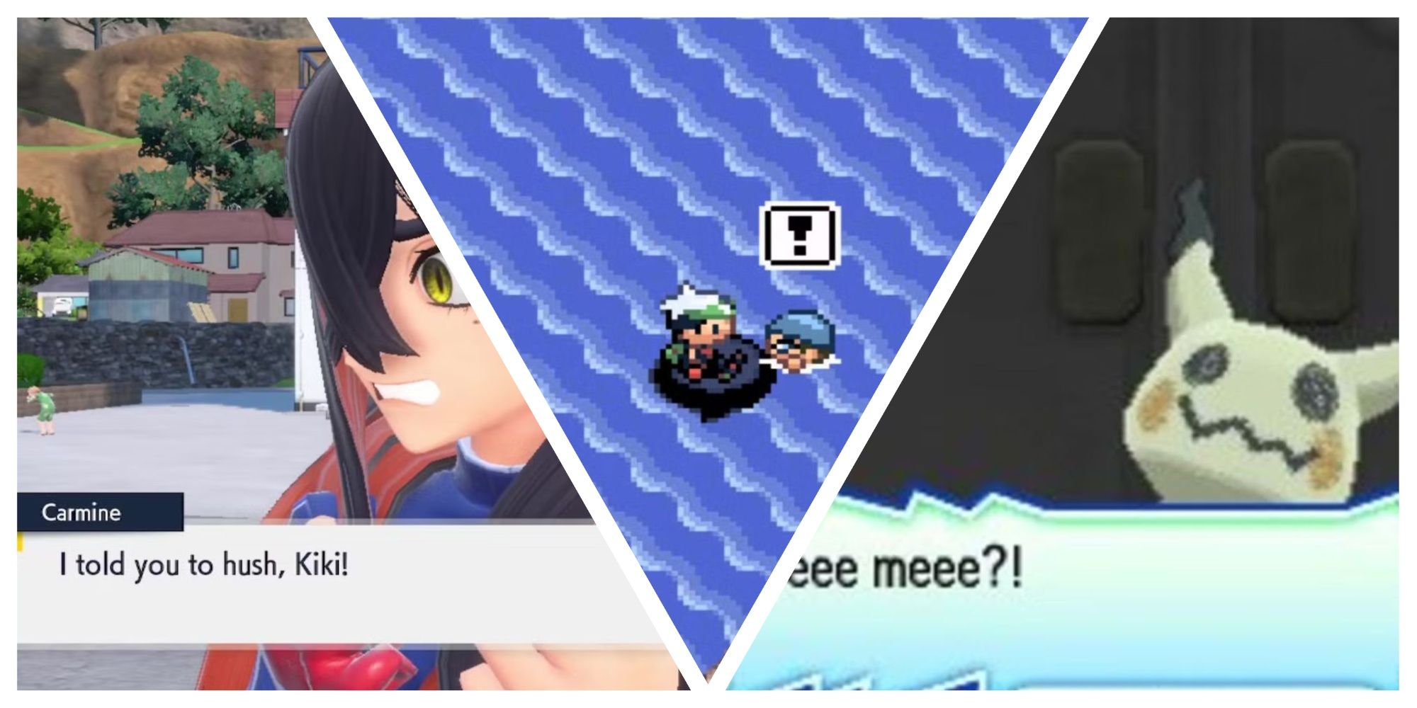 Carmine, a Mimikyu and a trainer spotting you featured image