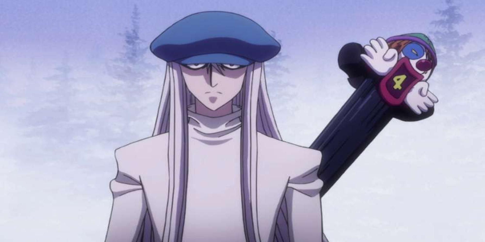 Kite từ Hunter x Hunter, với ánh mắt sâu sắc và sự từng trải