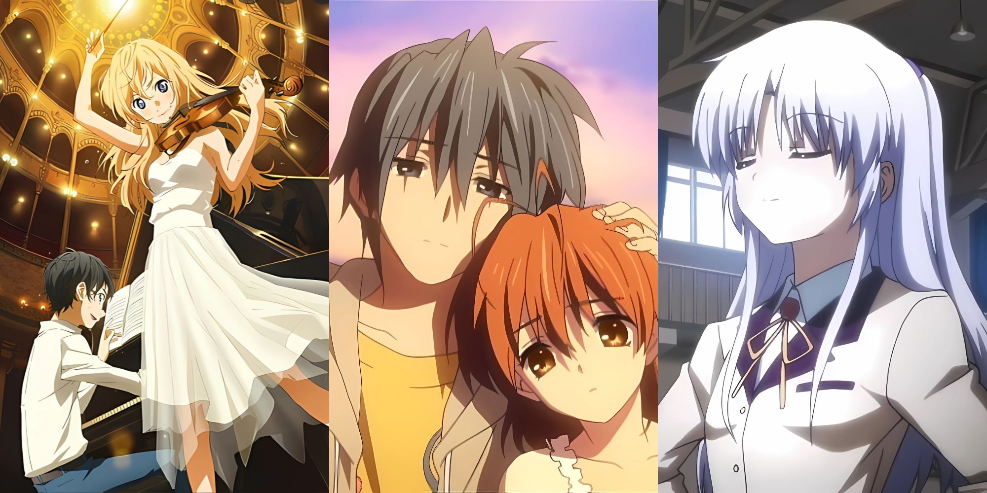 Your Lie in April, Clannad_ After Story, Angel Beats!