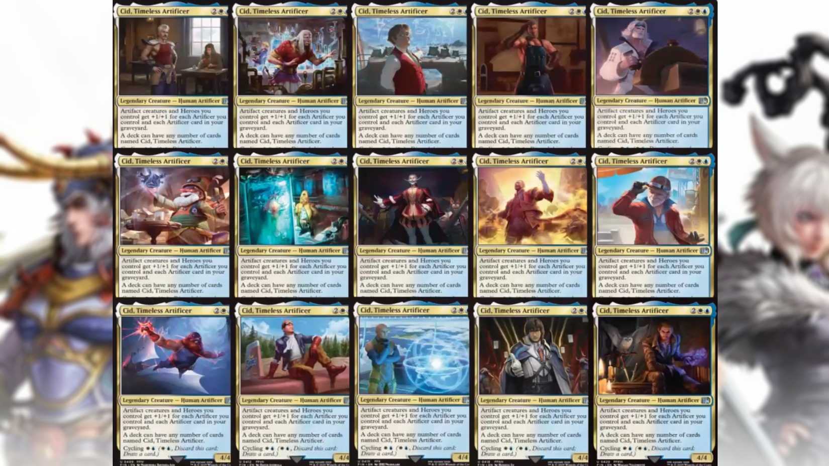 MTG Players Can Have A Deck Consisting Of Final Fantasy Cid Cards MTG Players Can Have A Deck Consisting Of Final Fantasy Cid Cards