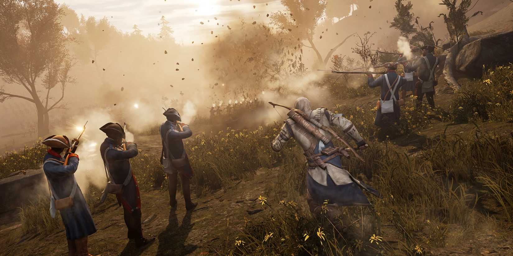 Connor Kenway Fighting With The Revolutionary Army in Assassin's Creed III